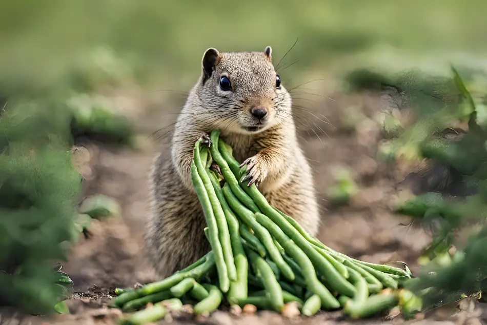 Can California Ground Squirrels Eat Green Beans?