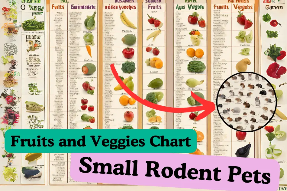 Fruits and Veggies Chart for Small Rodent Pets New Nutritious Guide
